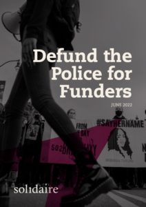 cover of the Defund the Police for funders report